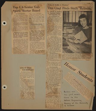 Beta Epsilon Chapter Scrapbook, 1952-1955, Page 31