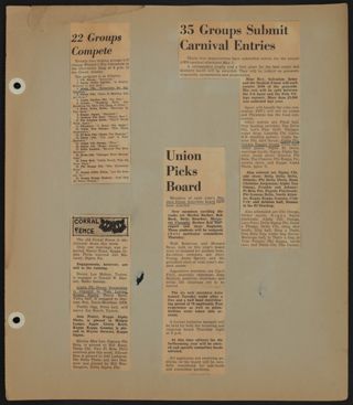Beta Epsilon Chapter Scrapbook, 1952-1955, Page 19