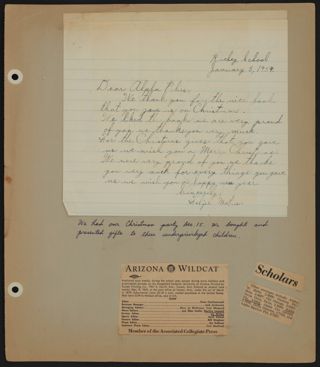 Beta Epsilon Chapter Scrapbook, 1952-1955, Page 35