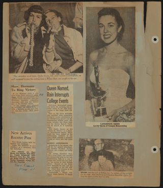 Beta Epsilon Chapter Scrapbook, 1952-1955, Page 4
