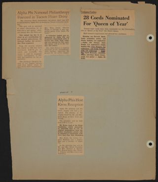 Beta Epsilon Chapter Scrapbook, 1952-1955, Page 37
