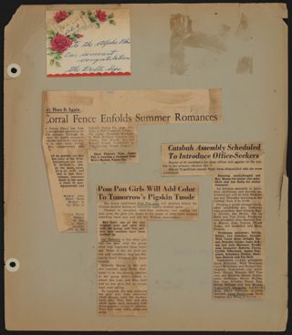 Beta Epsilon Chapter Scrapbook, 1952-1955, Page 27