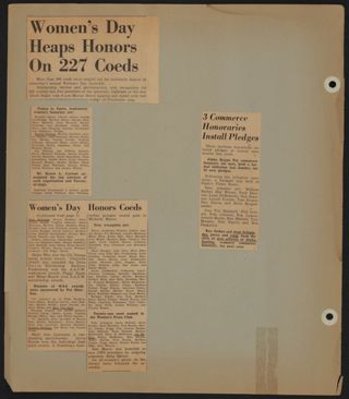 Beta Epsilon Chapter Scrapbook, 1952-1955, Page 41