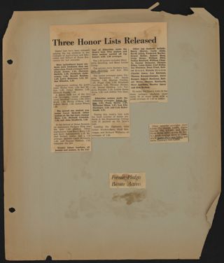 Beta Epsilon Chapter Scrapbook, 1952-1955, Page 47