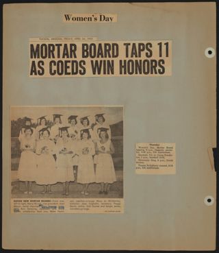 Beta Epsilon Chapter Scrapbook, 1952-1955, Page 16