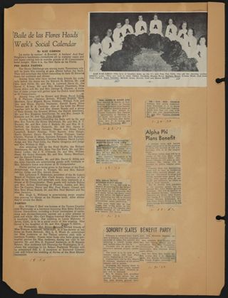 Beta Epsilon Chapter Scrapbook, 1951-1960, Page 23
