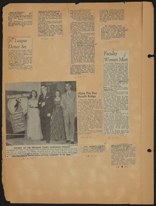 Beta Epsilon Chapter Scrapbook, 1951-1960, Page 19