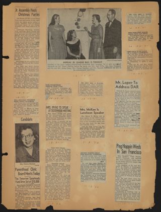 Beta Epsilon Chapter Scrapbook, 1951-1960, Page 20