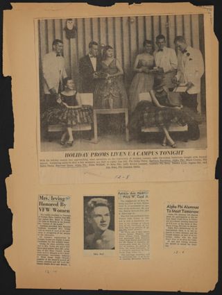 Beta Epsilon Chapter Scrapbook, 1956-1960, Page 74