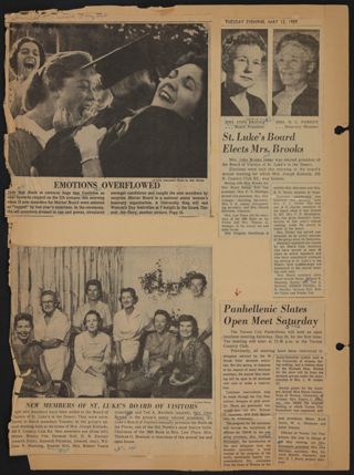 Beta Epsilon Chapter Scrapbook, 1956-1960, Page 9