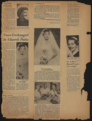 Beta Epsilon Chapter Scrapbook, 1956-1960, Page 61