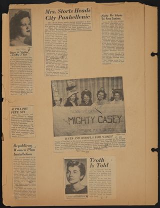Beta Epsilon Chapter Scrapbook, 1956-1960, Page 83