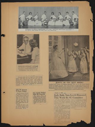 Beta Epsilon Chapter Scrapbook, 1956-1960, Page 28