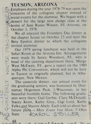 Tucson, Arizona Magazine Clipping, 1980