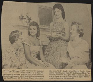 Coffee Time Newspaper Clipping