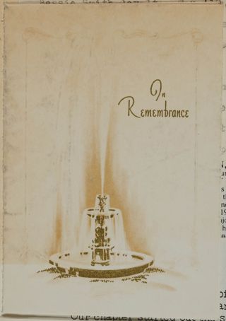 Bessie Smith Covalt Memorial Service Program, June 13, 1979