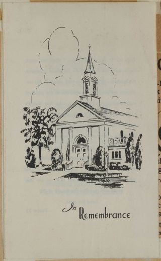 Marjorie A. Park Memorial Service Program, May 3, 1981