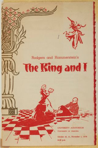 The King and I Program, October 30-November 1, 1958