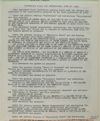 Convention Diary and Impressions, June 19, 1980
