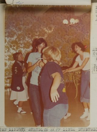 Lindsey, Hoff, and Dennerline at Skating Event Photograph, 1976