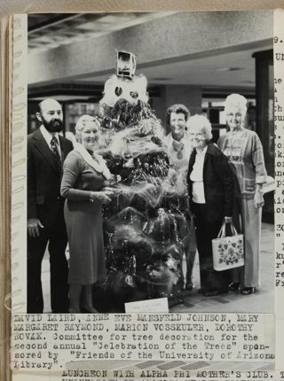 Friends of the University of Arizona Library Committee for Tree Decoration Photograph, 1979