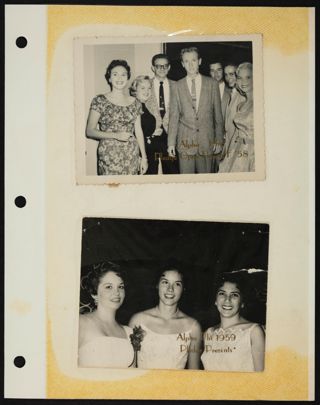 Beta Epsilon Chapter Scrapbook, 1950s-1980s, Page 8