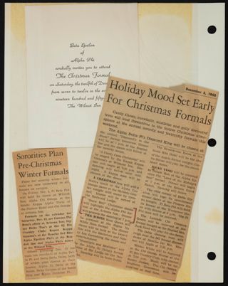 Beta Epsilon Chapter Scrapbook, 1950s-1980s, Page 7