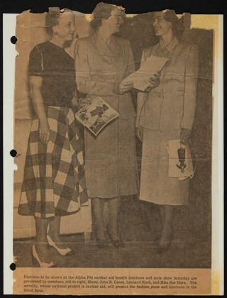 Beta Epsilon Chapter Scrapbook, 1950s-1980s, Page 24