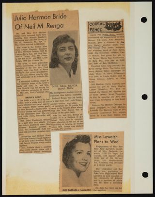 Beta Epsilon Chapter Scrapbook, 1950s-1980s, Page 48