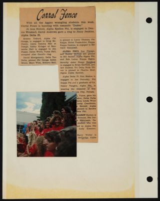 Beta Epsilon Chapter Scrapbook, 1950s-1980s, Page 50