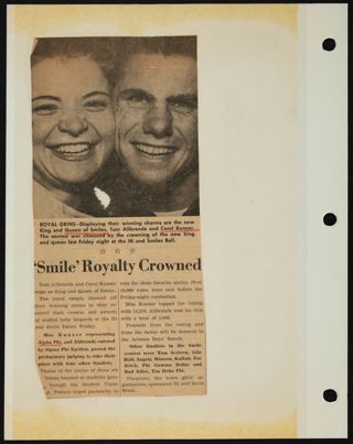 Beta Epsilon Chapter Scrapbook, 1950s-1980s, Page 54