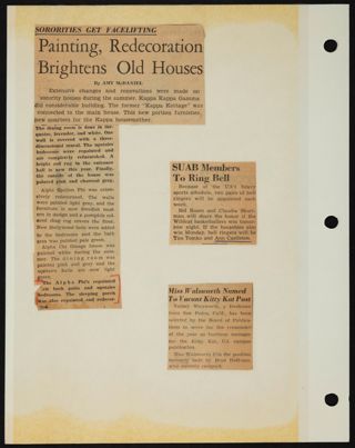 Beta Epsilon Chapter Scrapbook, 1950s-1980s, Page 56