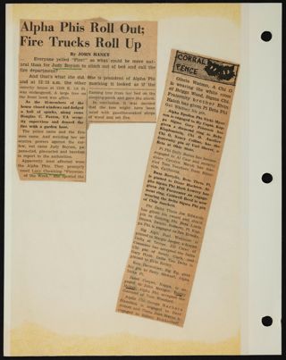 Beta Epsilon Chapter Scrapbook, 1950s-1980s, Page 60