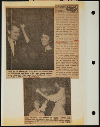 Beta Epsilon Chapter Scrapbook, 1950s-1980s, Page 68