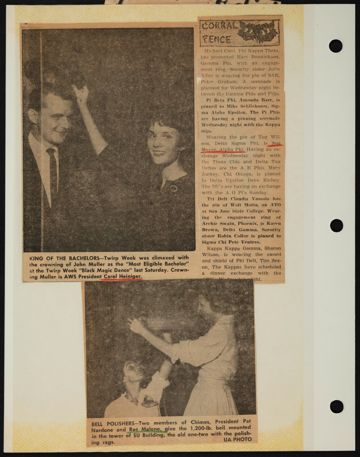 Beta Epsilon Chapter Scrapbook, 1950s-1980s, Page 68