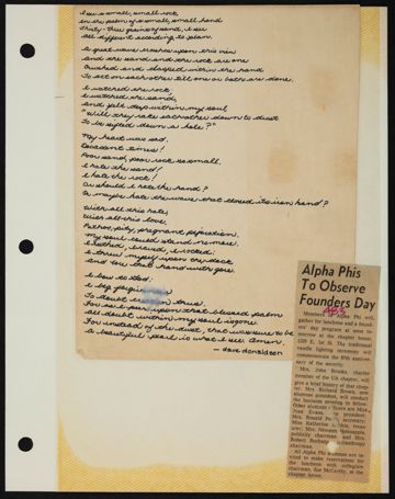 Beta Epsilon Chapter Scrapbook, 1950s-1980s, Page 73