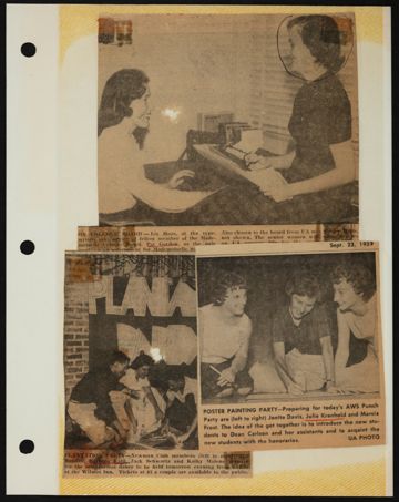 Beta Epsilon Chapter Scrapbook, 1950s-1980s, Page 77