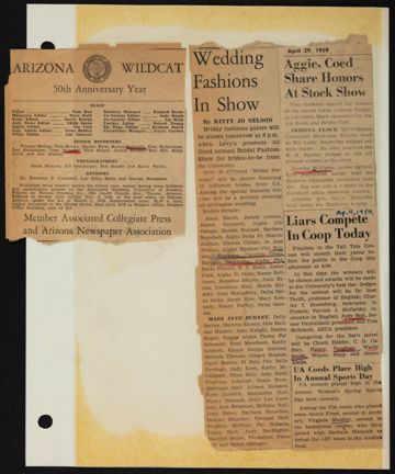 Beta Epsilon Chapter Scrapbook, 1950s-1980s, Page 79