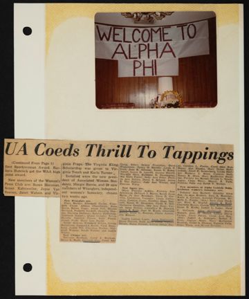 Beta Epsilon Chapter Scrapbook, 1950s-1980s, Page 83