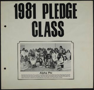 Beta Epsilon Chapter Scrapbook, 1981-1983, Page 55