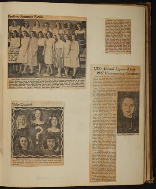 Beta Epsilon Chapter Scrapbook, 1947-1959, Page 11