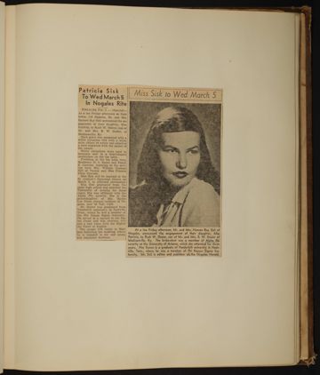 Beta Epsilon Chapter Scrapbook, 1947-1959, Page 17