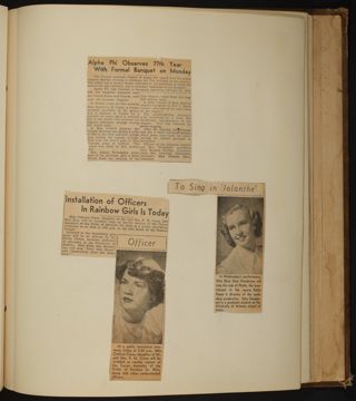 Beta Epsilon Chapter Scrapbook, 1947-1959, Page 25