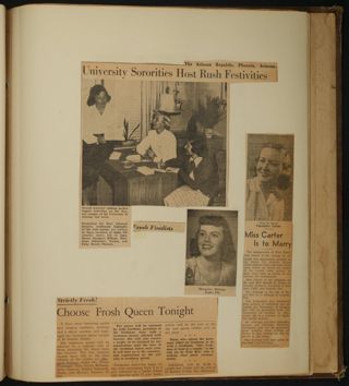 Beta Epsilon Chapter Scrapbook, 1947-1959, Page 31