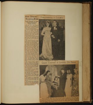 Beta Epsilon Chapter Scrapbook, 1947-1959, Page 32