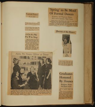 Beta Epsilon Chapter Scrapbook, 1947-1959, Page 33