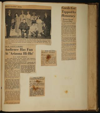 Beta Epsilon Chapter Scrapbook, 1947-1959, Page 37
