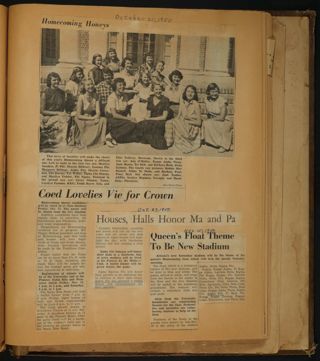 Beta Epsilon Chapter Scrapbook, 1947-1959, Page 41