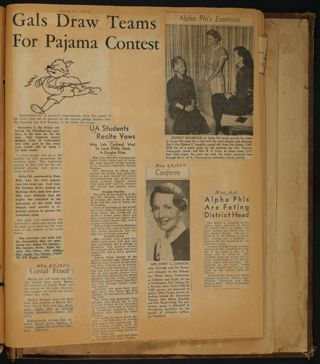 Beta Epsilon Chapter Scrapbook, 1947-1959, Page 45