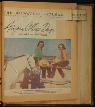 Beta Epsilon Chapter Scrapbook, 1947-1959, Page 46